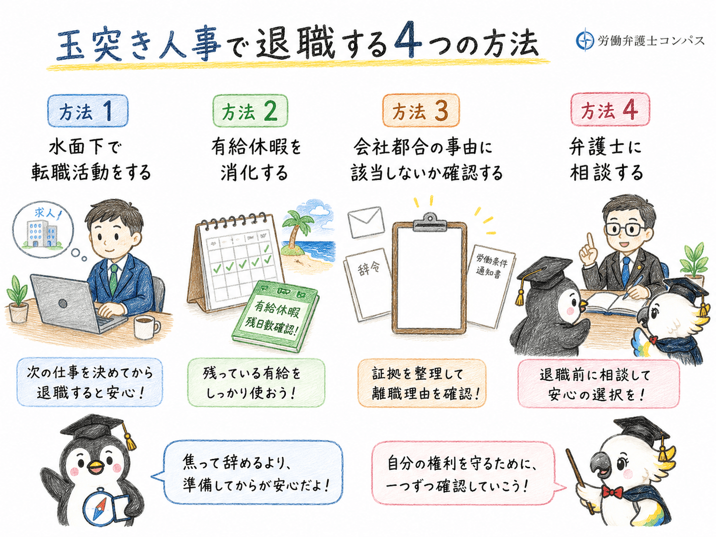 ６章　玉突き人事で辞めるには？上手な退職の方法